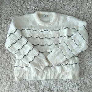 Zara Knit Ruffle Sweater